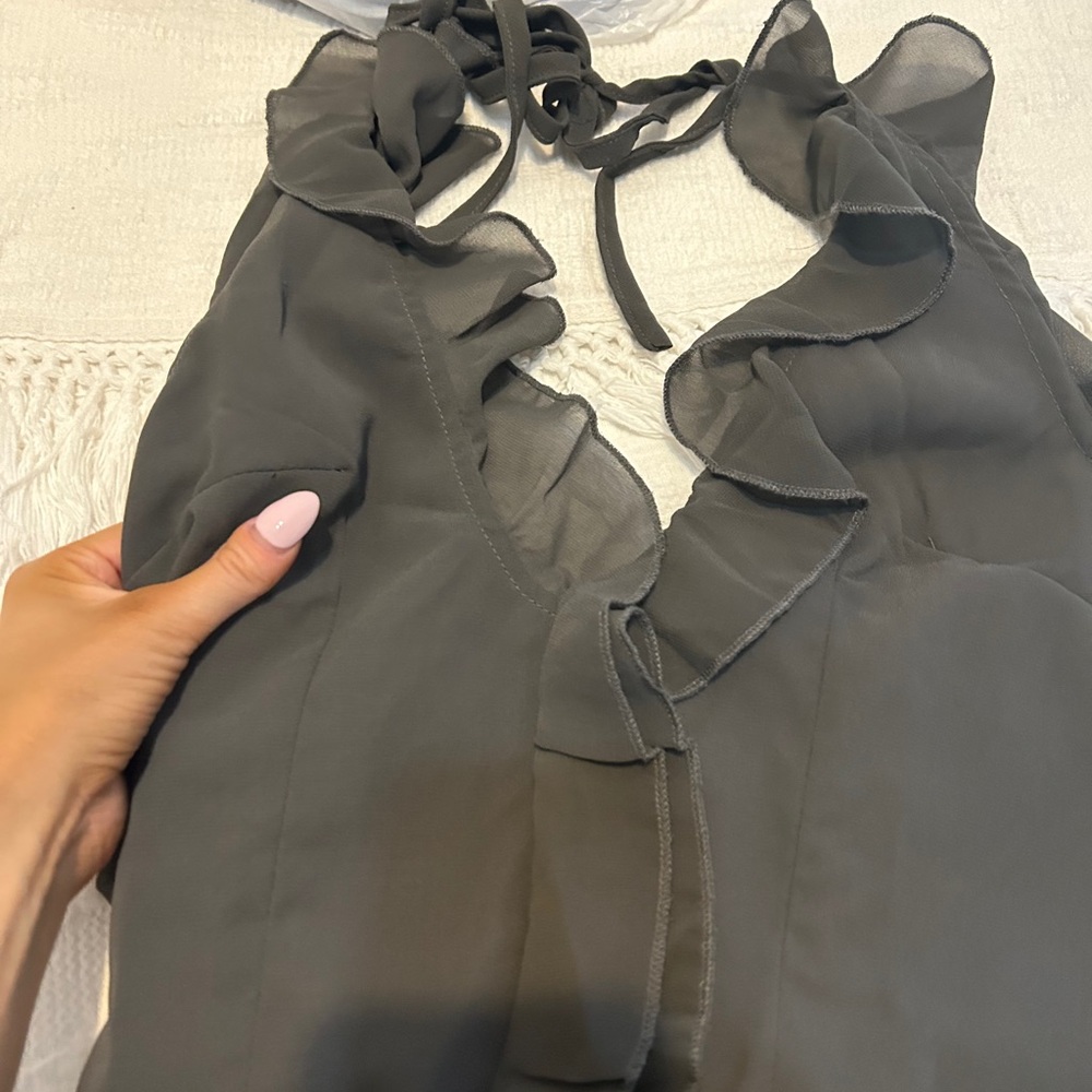 PrettyLittleThing ruffle mini dress BRAND NEW